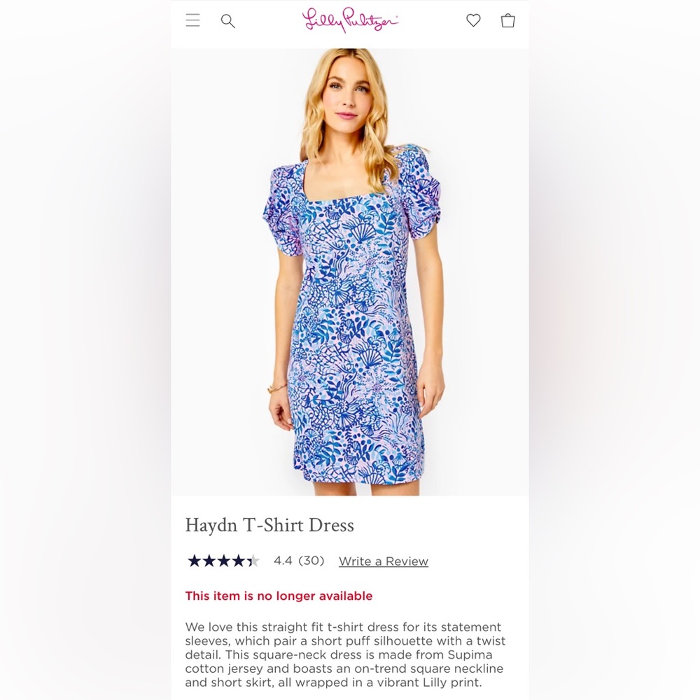 Lilly Pulitzer Haydn Dress (NWOT)